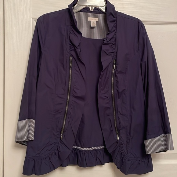 Chico’s Open Front Lightweight Jacket Size 1 - Picture 4 of 8